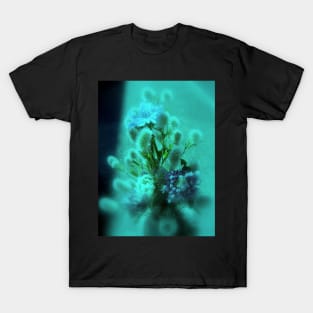 wildflower bouquet, aqua tint T-Shirt